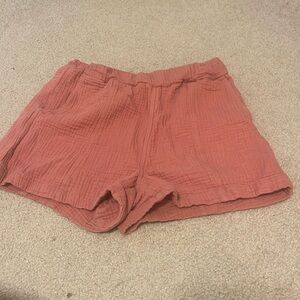 Pink Gauze Shorts